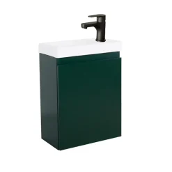 Meuble lave-mains LISA + robinet noir