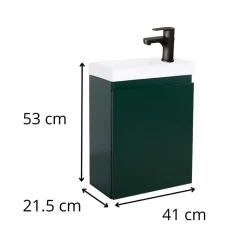 Meuble lave-mains LISA + robinet noir