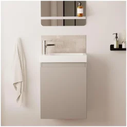 Meuble lave-mains LISA + robinet chromé