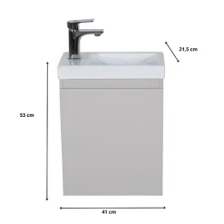 Meuble lave-mains LISA + robinet chromé