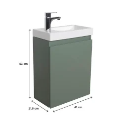 Meuble lave-mains LISA suspendu 41 cm 41cm