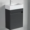 Meuble lave-mains noir mat LOMAZOO Ibiza - 40cm
