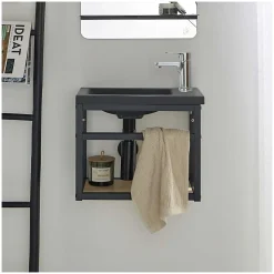 Meuble lave-mains SAO + robinet chromé