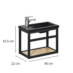 Meuble lave-mains SAO + robinet chromé