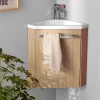 Meuble lave-mains SKINO + robinet chromé
