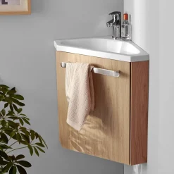 Meuble lave-mains SKINO + robinet chromé