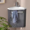 Meuble lave-mains SKINO + robinet chromé