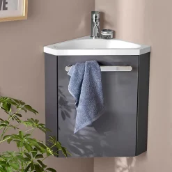 Meuble lave-mains SKINO + robinet chromé