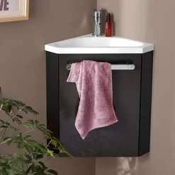 Meuble lave-mains SKINO + robinet chromé