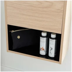 Meuble lave-mains suspendu avec niche et vasque résine 53x40cm