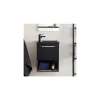 Meuble lave-mains suspendu avec niche et vasque résine 53x40cm