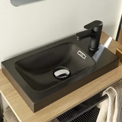 Meuble lave-mains WILO grande largeur avec vasque résine 60cm