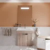 Meuble PMR ALTEA 70 cm avec plan vasque et miroir led ELEG Plus ht105
