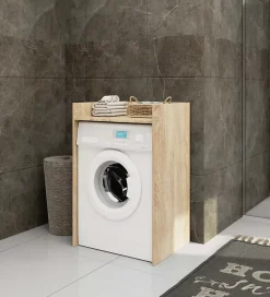 Meuble pour lave-linge AKORD FIN Chêne Sonoma 64 cm 1 étagère 64x50x98 cm