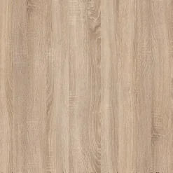 Meuble salle de bain 120 cm - Double vasque céramique - Effet chêne sonoma - A suspendre - Karaib 2