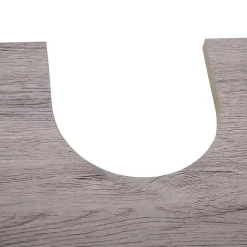 Meuble salle de bain - meuble sous-vasque - placard 2 portes avec étagère - dim. 60L x 30l x 70H cm - MDF imitation bois gris