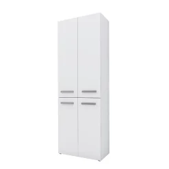 Meuble salle de bain, 174 x 30 x 60 cm, blanc mat