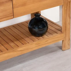 Meuble salle de bain en teck Megève 140 cm