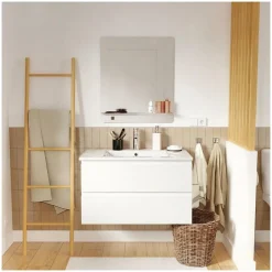 Meuble simple vasque 80cm + vasque SORRENTO