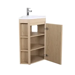 Meuble simple vasque d'angle SORRENTO 45cm