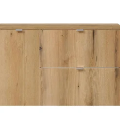 Meuble sous lavabo NEWPORT 90 x 60 x 40 cm effet chêne en.casa