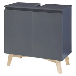 Meuble sous lavabo Overath 60 x 60 x 30 cm gris en.casa