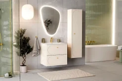 Meuble sous vasque - 60 cm - 2 tiroirs - SAND