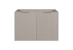 Meuble sous vasque à 2 portes FLOW CACHEMIRE 120 cm avec 2 x l'étagères - extensions et plan