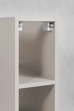 Meuble sous vasque à 2 portes FLOW CACHEMIRE 120 cm avec 2 x l'étagères - extensions et plan