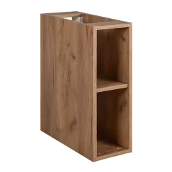 Meuble sous vasque à 2 portes FLOW CHÊNE 120 cm avec 2 x l'étagères - extensions et plan