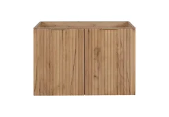 Meuble sous vasque à 2 portes FLOW CHÊNE 120 cm avec 2 x l'étagères - extensions et plan