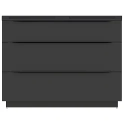 Meuble sous vasque à poser noir mat l.120 x H.88 x P.50 cm, Pamili