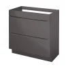 Meuble sous vasque à poser gris taupe l.80 x H.82 x P.45 cm, GoodHome Imandra