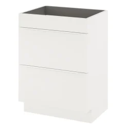 Meuble sous vasque à poser blanc mat l.60 x H.82 x P.45 cm, GoodHome Imandra
