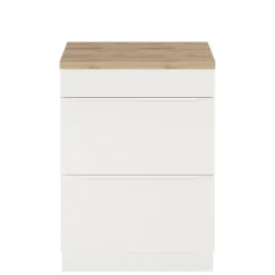 Meuble sous vasque à poser blanc mat l.60 x H.82 x P.45 cm, GoodHome Imandra