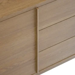 Meuble sous vasque à poser placage chêne H.82 x P.45 x l.120 cm Kabayan