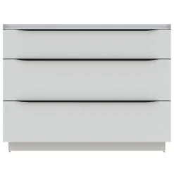 Meuble sous vasque à poser blanc mat l.120 x H.88 x P.50 cm, Pamili
