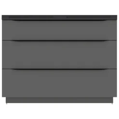 Meuble sous vasque à poser gris anthracite l.120 x H.88 x P.50 cm, Pamili