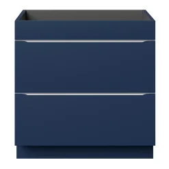 Meuble sous vasque à poser bleu nuit mat l.80 x H.82 x P.45 cm, GoodHome Imandra