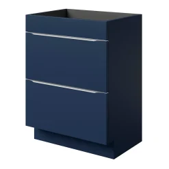 Meuble sous vasque à poser bleu nuit mat l.60 x H.82 x P.45 cm, GoodHome Imandra