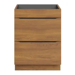 Meuble sous vasque à poser effet noyer l.60 x H.82 x P.45 cm, GoodHome Imandra
