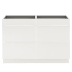 Meuble sous vasque à poser blanc mat l.120 x H.82 x P.45 cm, GoodHome Imandra