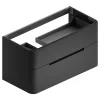 Meuble sous vasque à suspendre Alba noir mat version gauche L. 104 x H. 55 x P. 50,5 cm