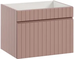Meuble sous vasque à suspendre ICONIC rose 60 cm