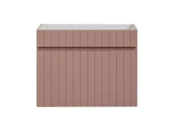 Meuble sous vasque à suspendre ICONIC rose 60 cm