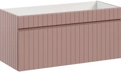 Meuble sous vasque à suspendre ICONIC rose 100 cm