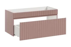 Meuble sous vasque à suspendre ICONIC rose 100 cm