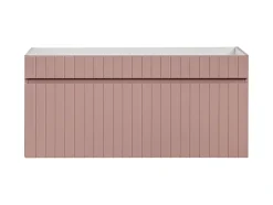Meuble sous vasque à suspendre ICONIC rose 100 cm
