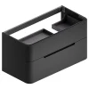 Meuble sous vasque à suspendre Alba noir mat version droite L. 104 x H. 55 x P. 50,5 cm