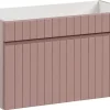 Meuble sous vasque à suspendre ICONIC rose 80 cm